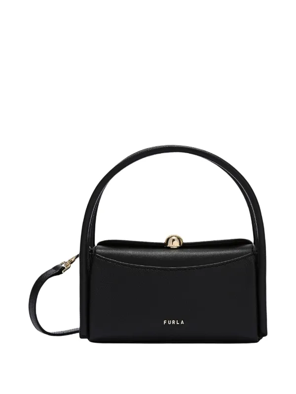 Furla Mini Nicole Calf Leather Tote Bag | Black | FARFETCH RO