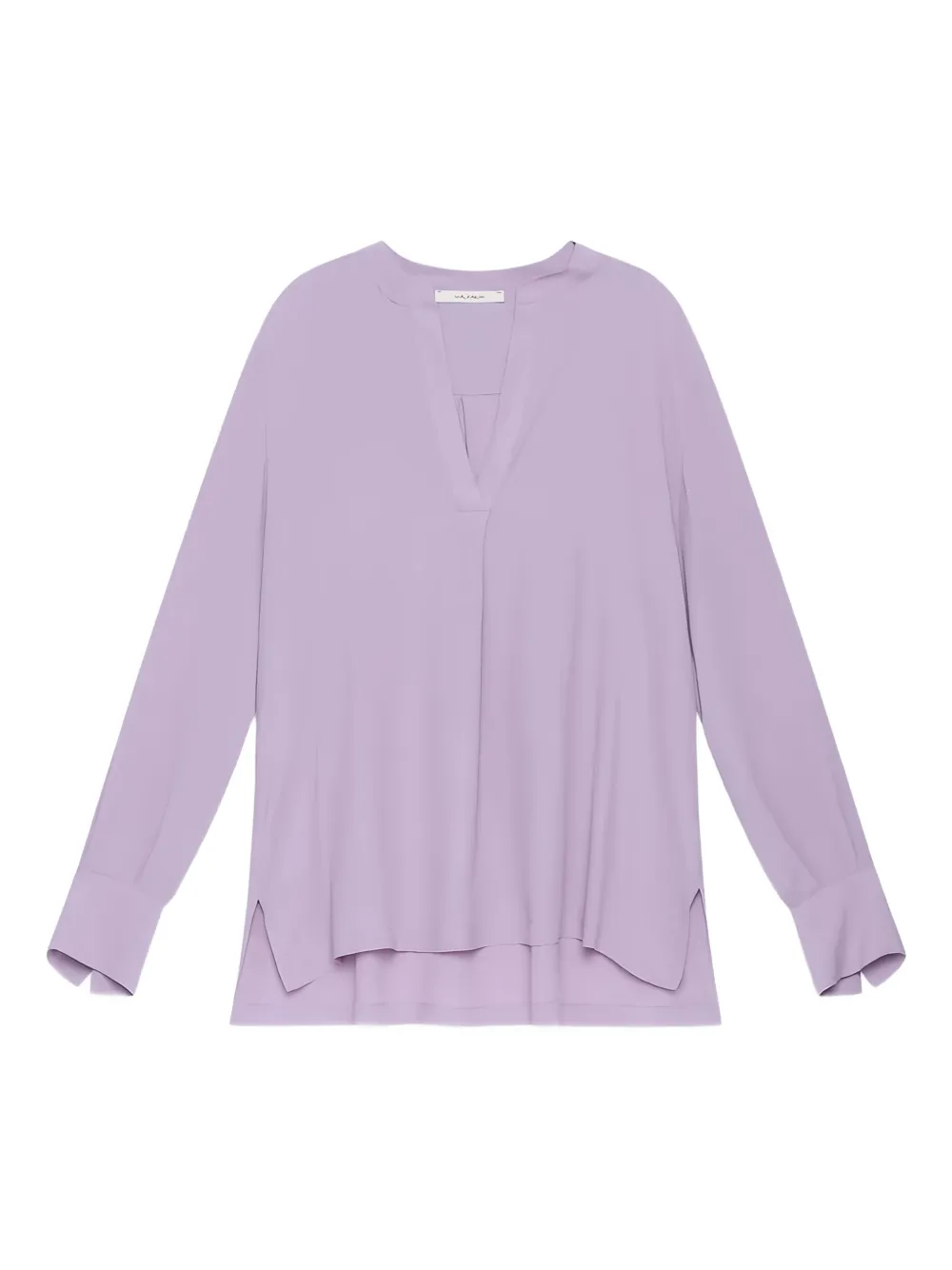 MALIPARMI V-neck split top - Paars