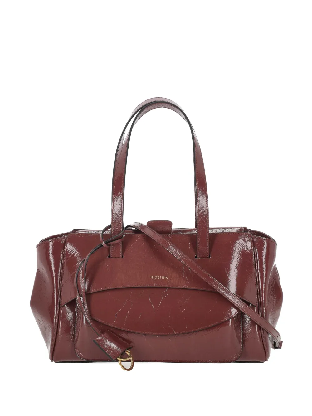 Hidesins Textured Crossbody Bag In Red