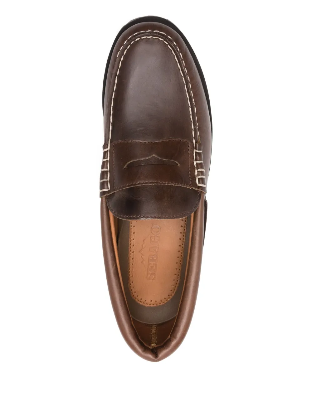 Sebago Leather Loafers In Brown