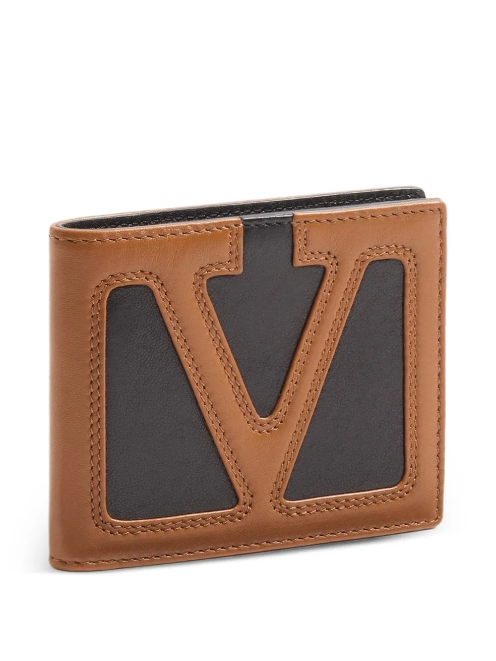 Valentino Garavani Viva Superstar leren portemonnee Bruin