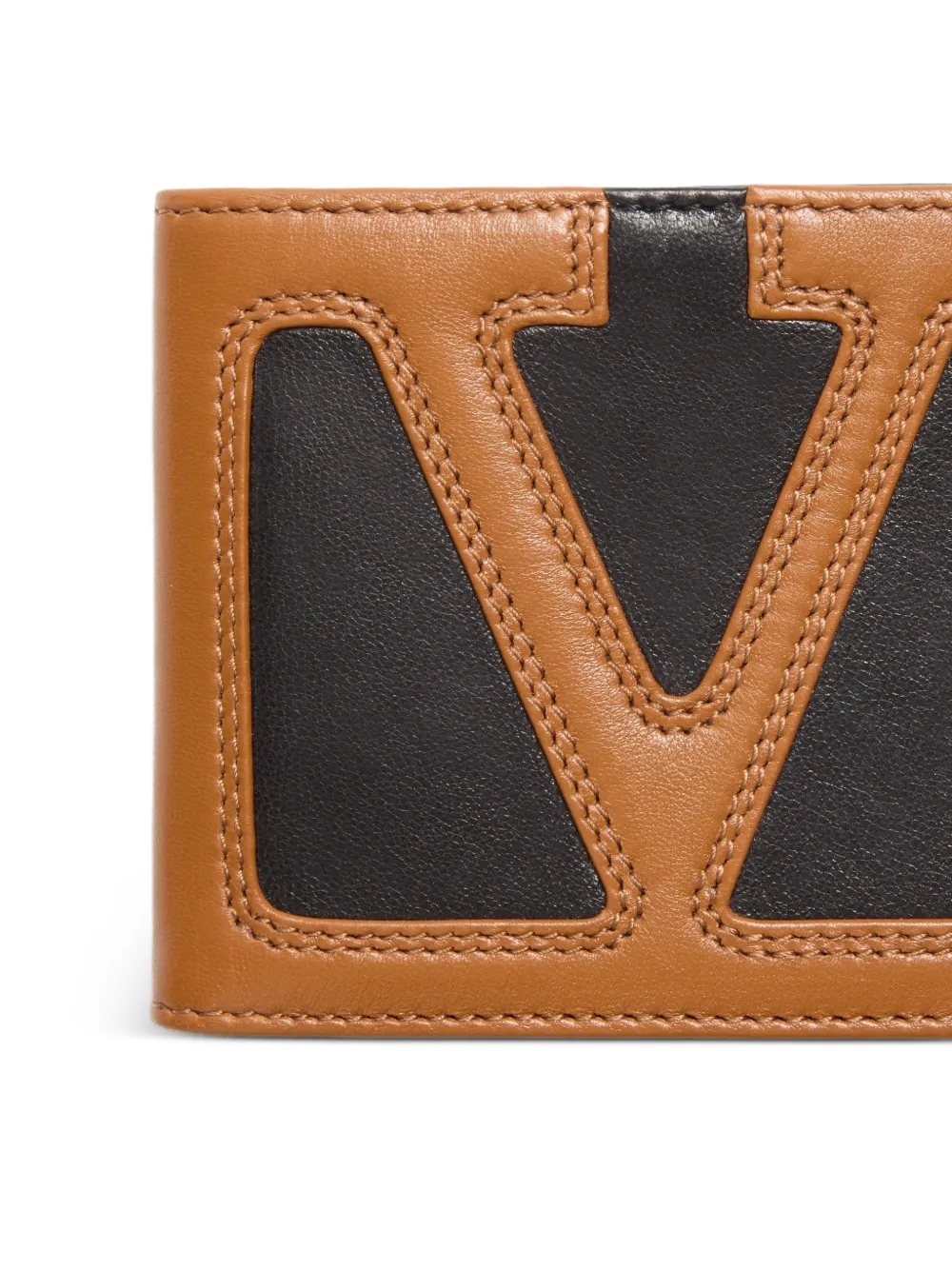 Valentino Garavani Viva Superstar leren portemonnee Bruin