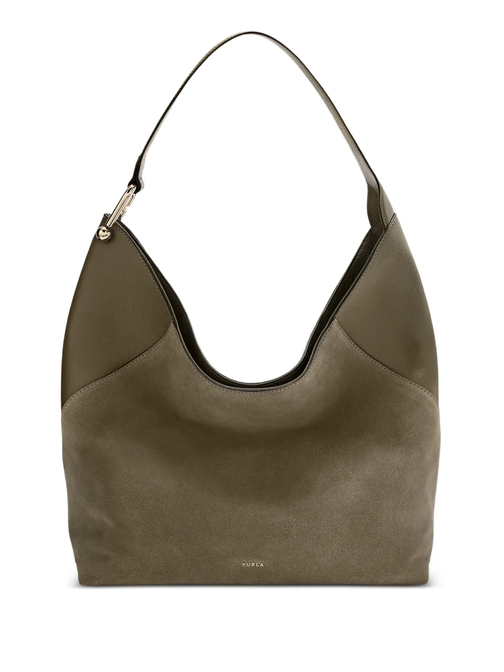 Furla Borsa a spalla Lara con logo - Verde