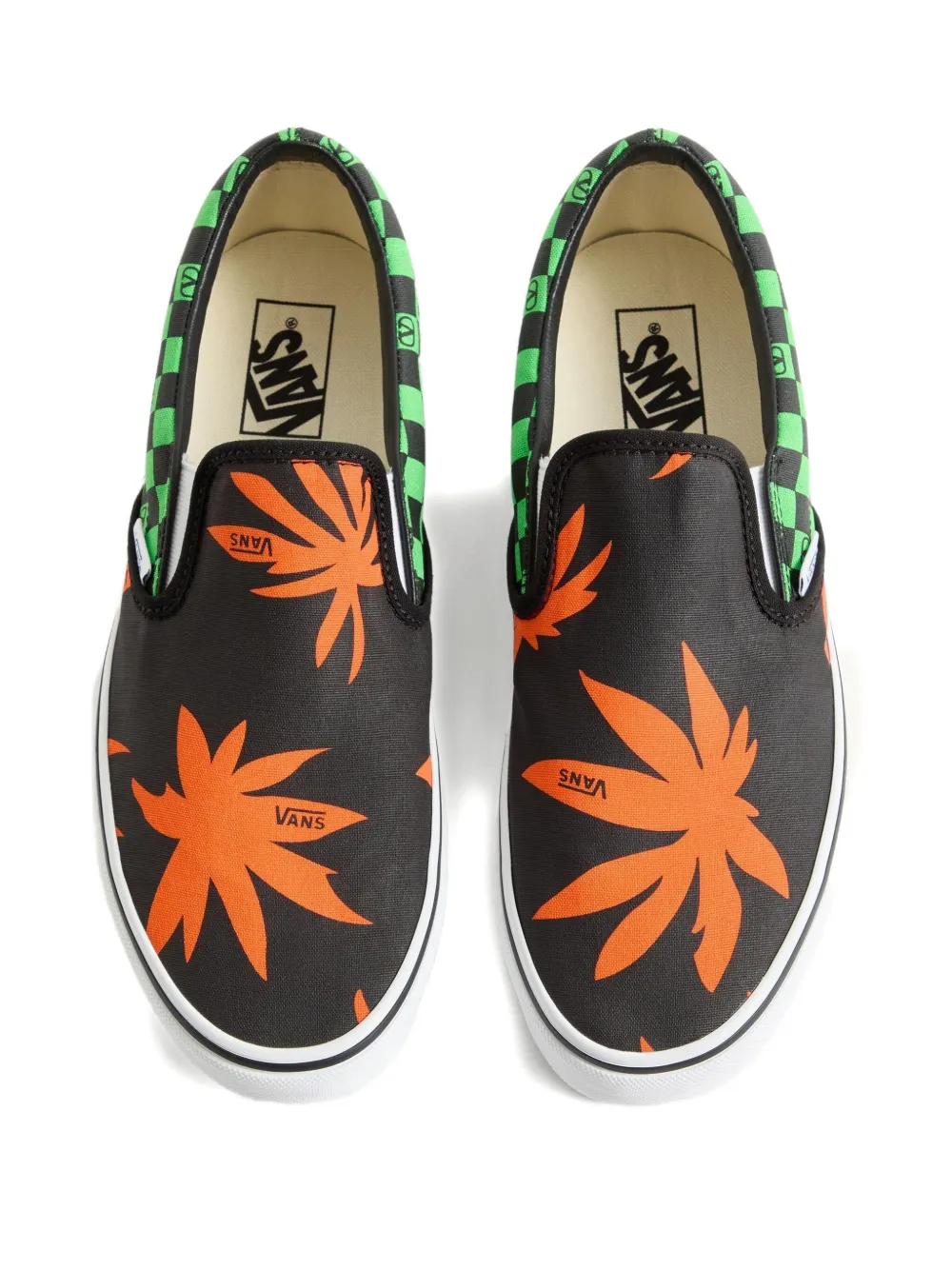 Valentino Garavani x Vans VLogo geruite slip-on sneakers Zwart