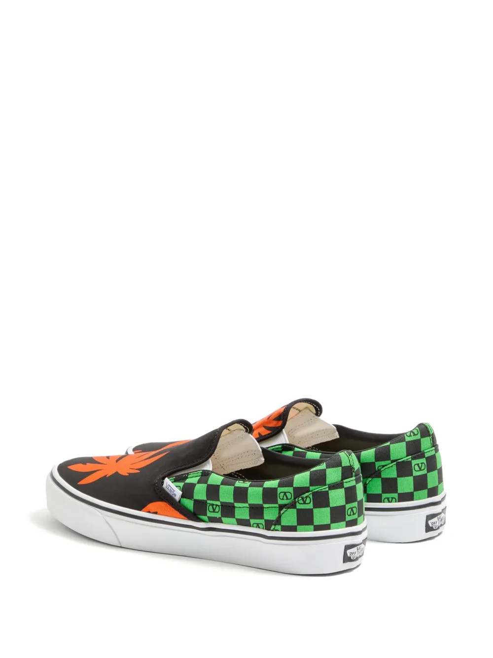 Valentino Garavani x Vans VLogo geruite slip-on sneakers Zwart
