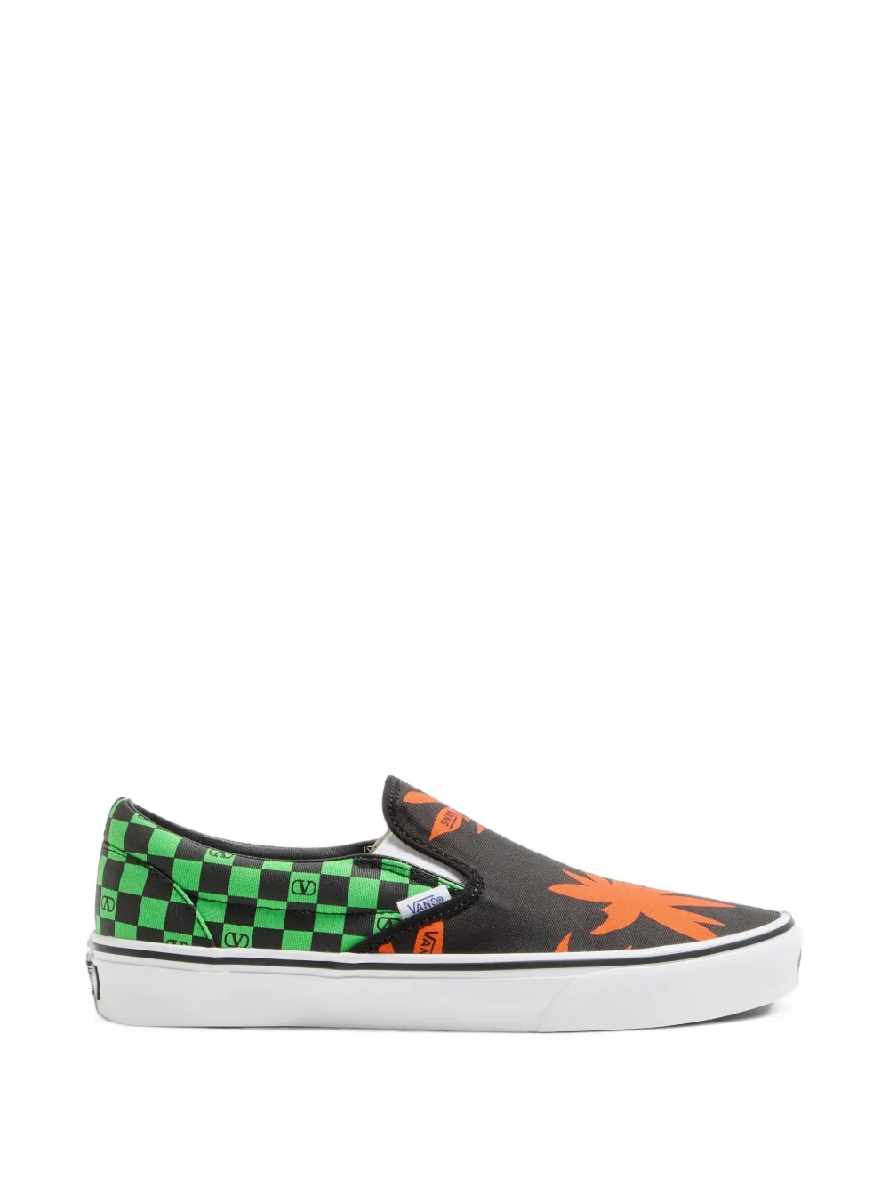 Valentino Garavani x Vans VLogo geruite slip-on sneakers Zwart