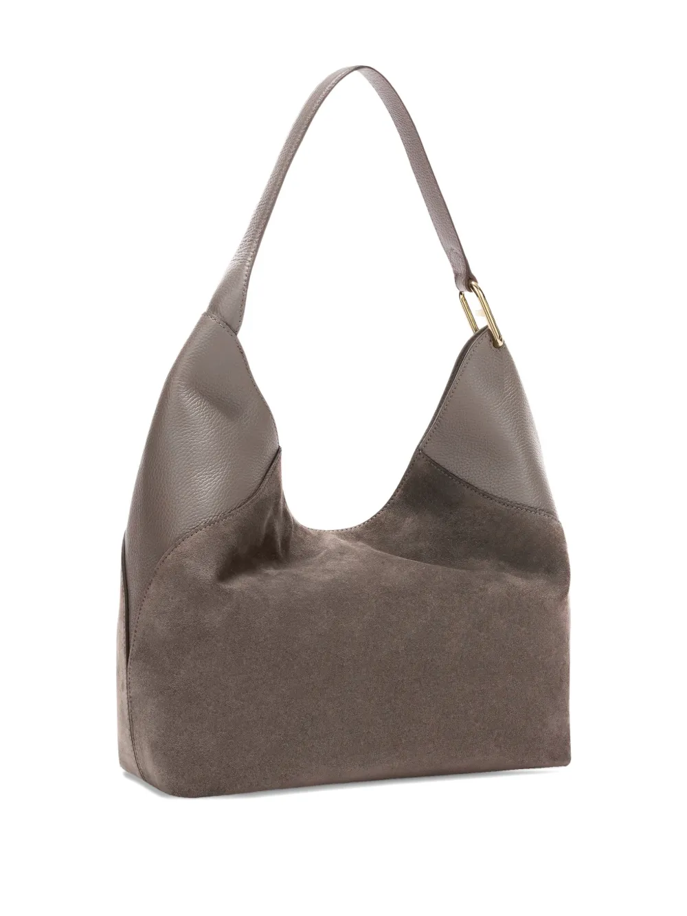 Furla Lara grote schoudertas met logodetail - Grijs