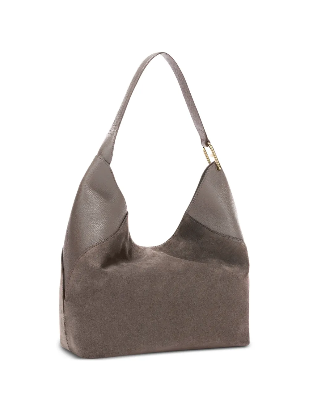 Furla Lara grote schoudertas met logodetail Grijs