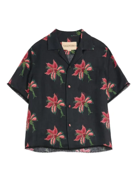 Valentino Garavani floral-pattern shirt