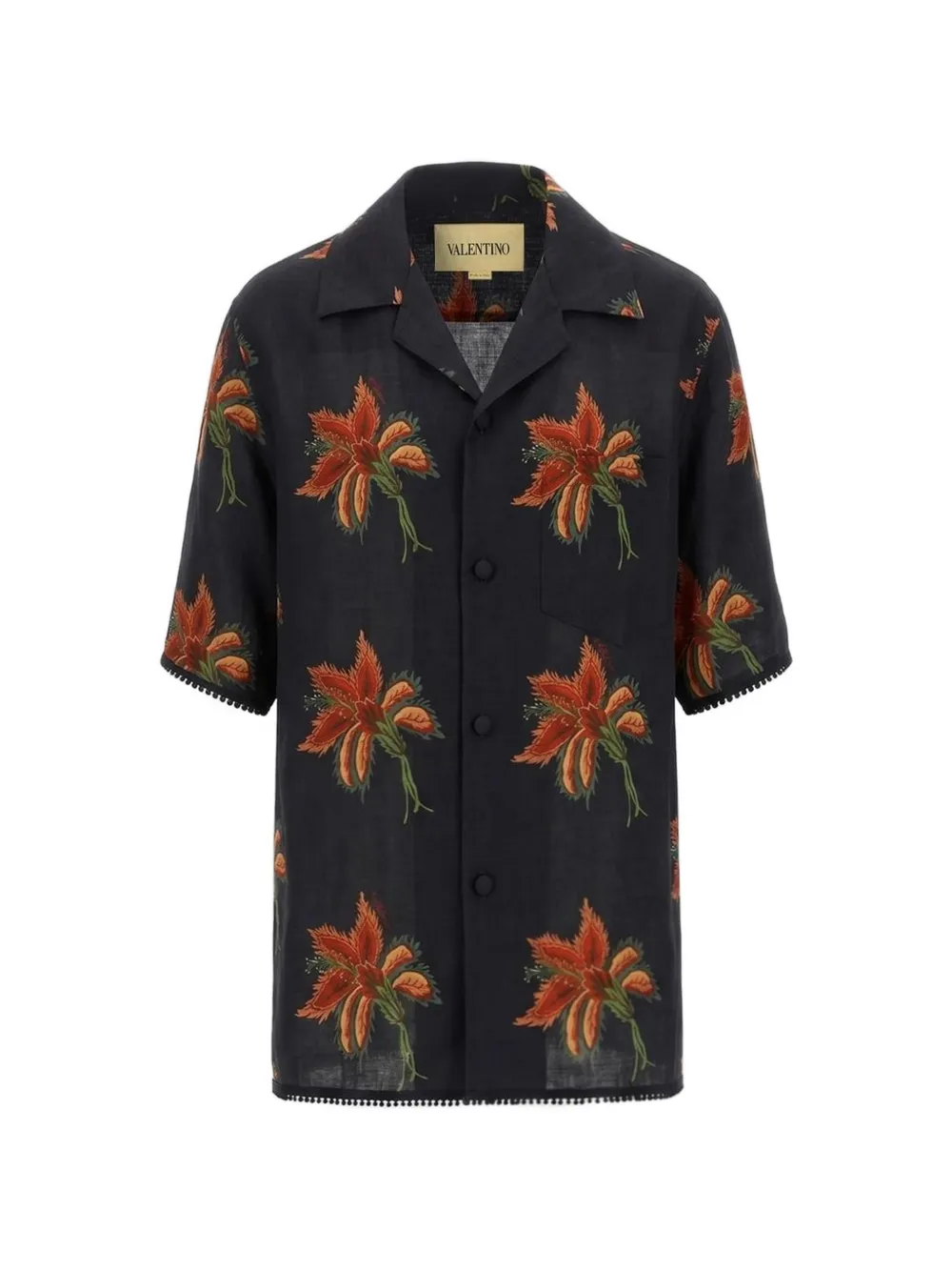 Valentino Garavani Hemd mit Blumenmuster - Schwarz