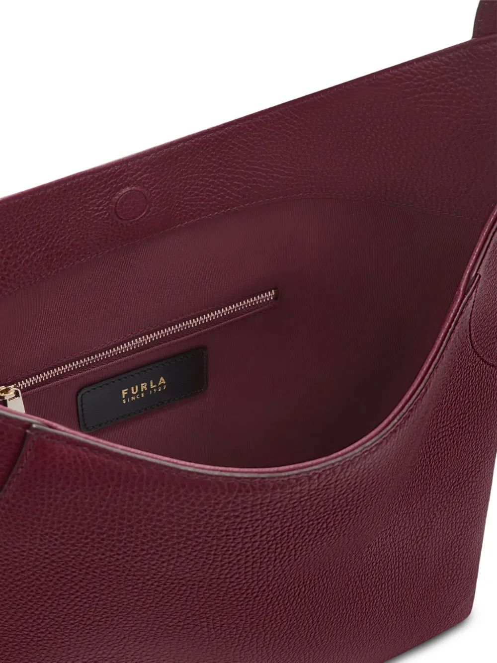 Furla Lara medium leren schoudertas Rood