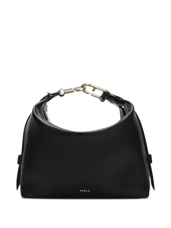Furla Tonie レザーショルダーバッグ M | ブラック | FARFETCH JP