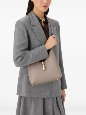 Longchamp ル フローネ ホーボー L レザーショルダーバッグ | ブラウン