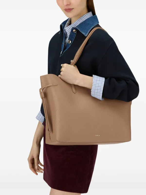 FURLA レザーハンドバッグ Furla Ava レザー ハンドバッグ L | ブラウン | FARFETCH JP