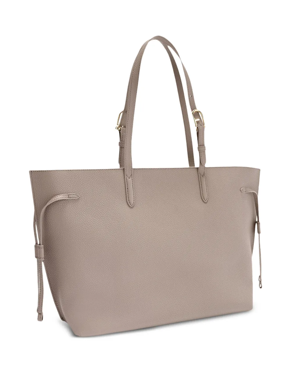 Furla Ava grote leren shopper - Beige