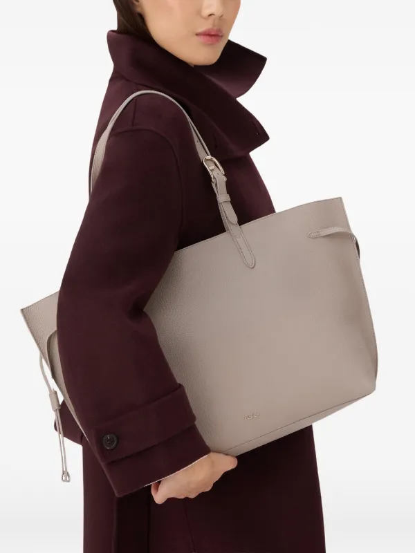Furla Ava レザー ハンドバッグ L | ニュートラル | FARFETCH JP