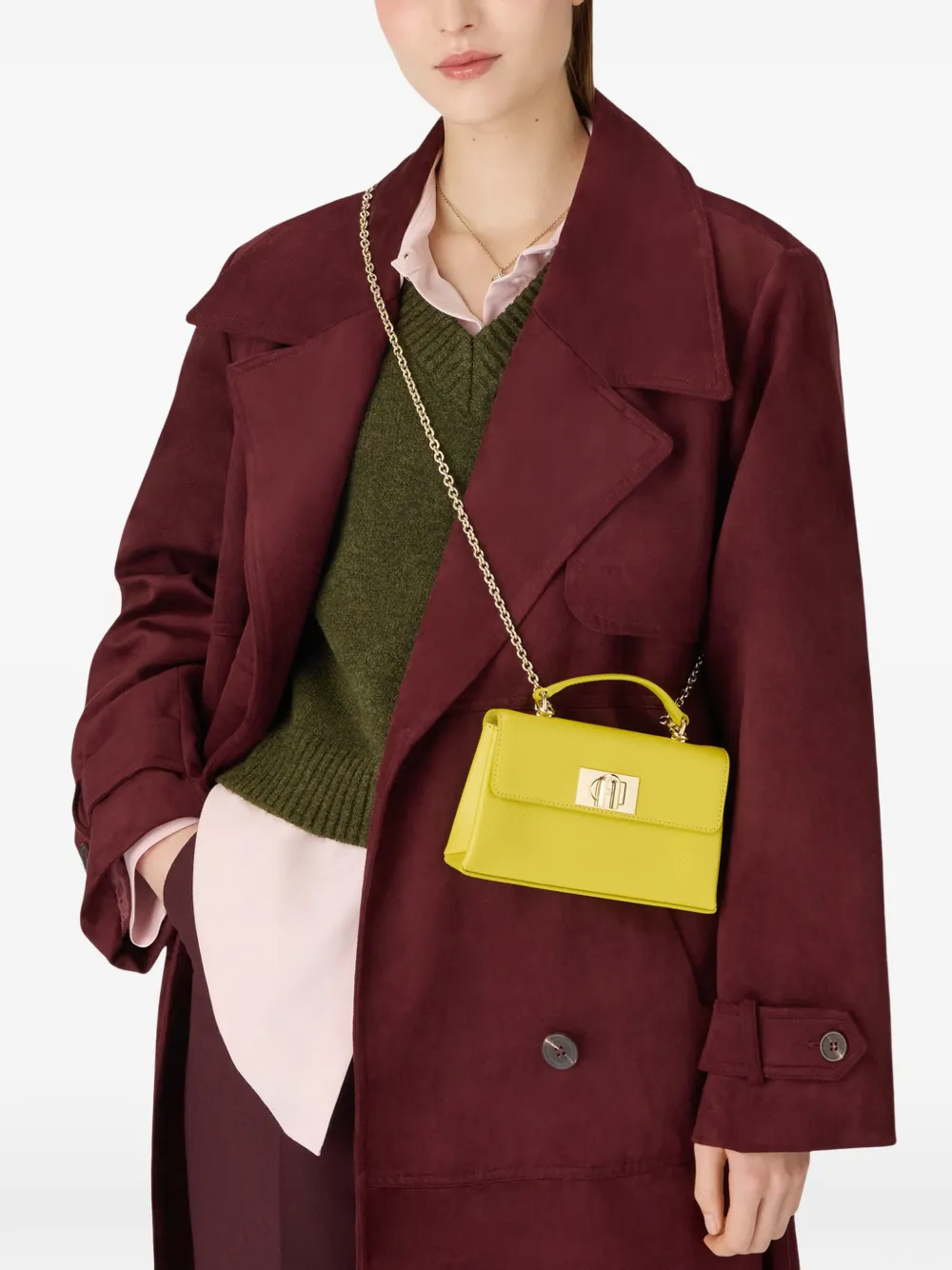 Furla Borsa tote 1927 mini in pelle - Giallo