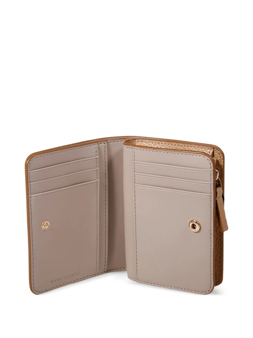 Marc Jacobs Portemonnee met logo Beige