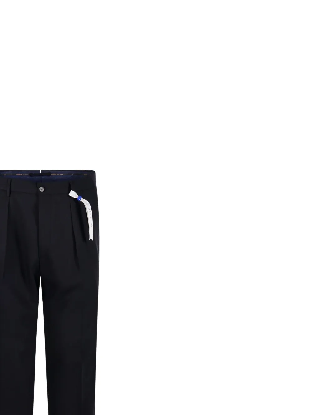 Santaniello Pleated-front Trousers In Black