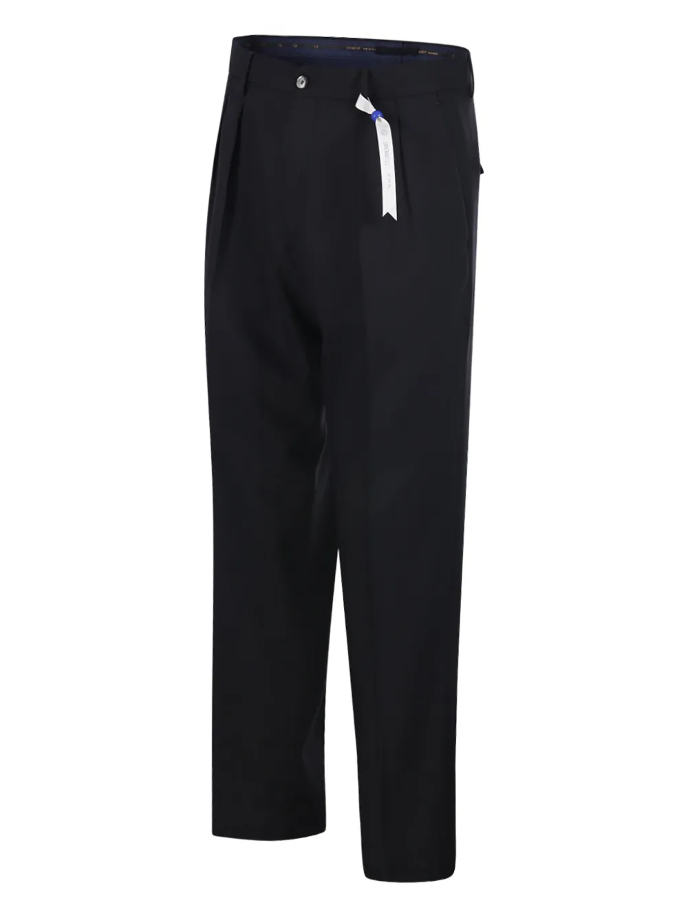 Santaniello Broek met geplooide voorkant Zwart