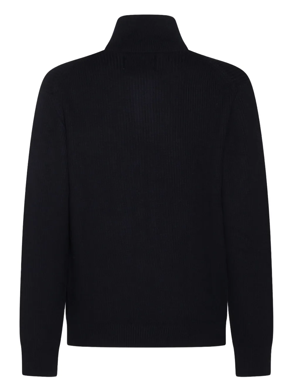 SEVEN GAUGE zip-up high-neck sweater - Blauw