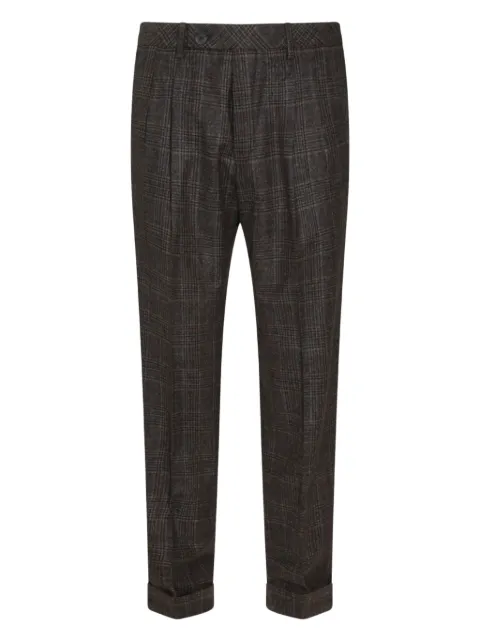 GTA  Pantalone checked cuffed pants