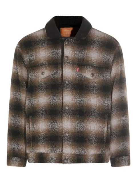 Levi's chamarra con motivo de cuadros