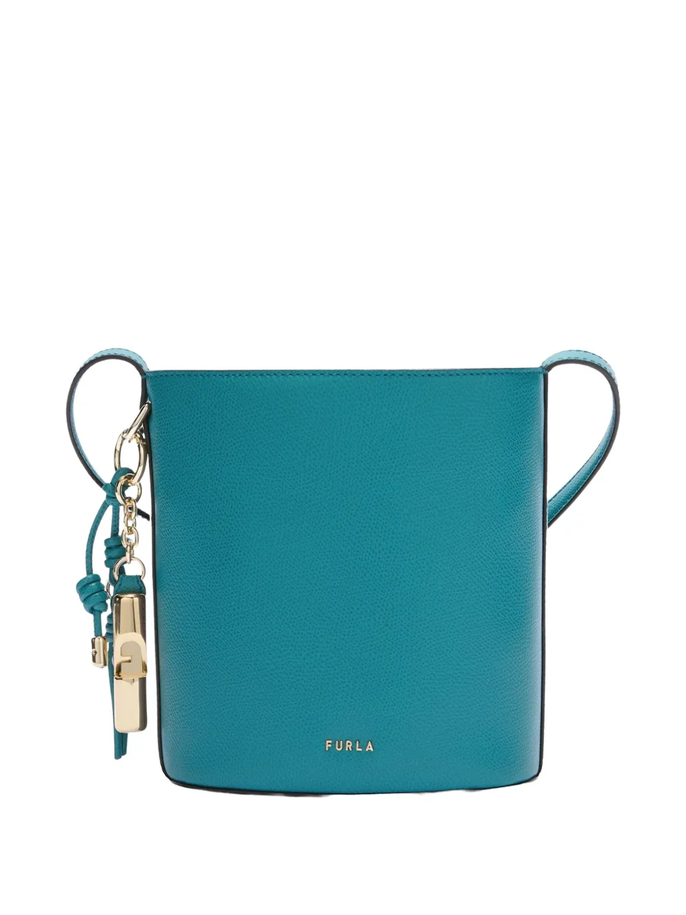 Furla Roxie Beuteltasche mit Anhänger - Blau