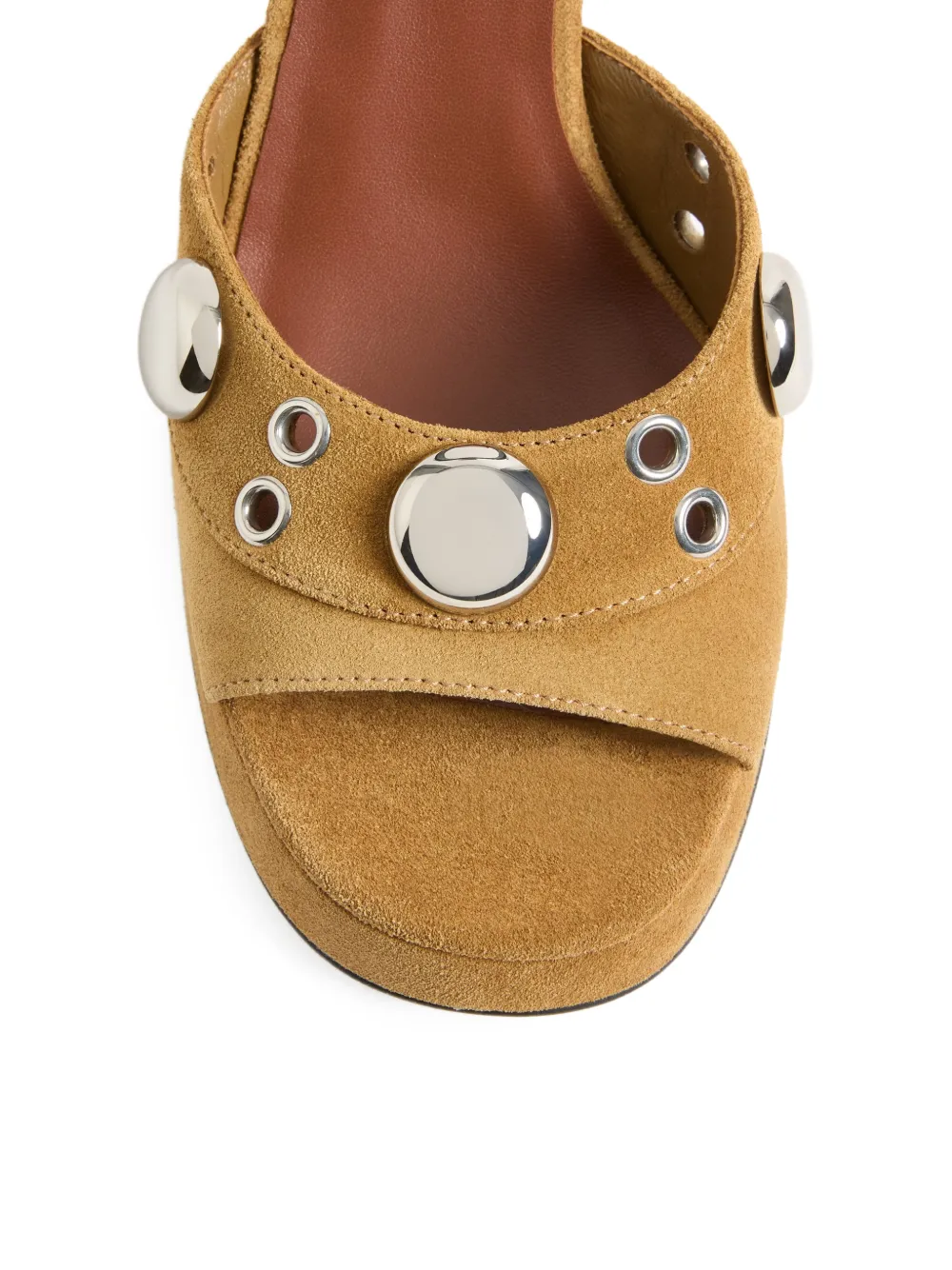 Valentino Garavani Sandalen met logoplakkaat Bruin