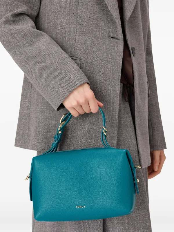 Furla Double Boston Tote Bag | Blue | FARFETCH JO