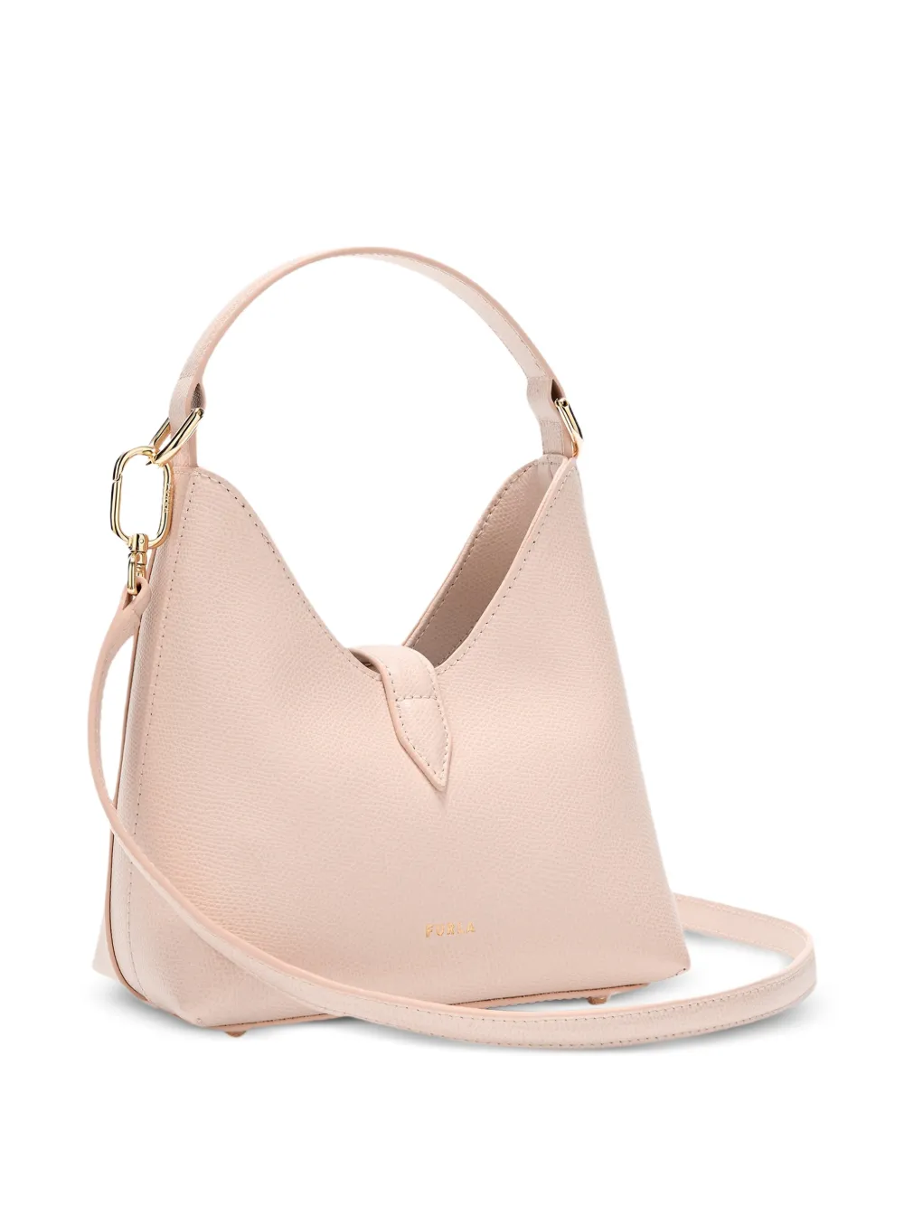 Furla Mini-tas met cilindervormige hardware en print Roze