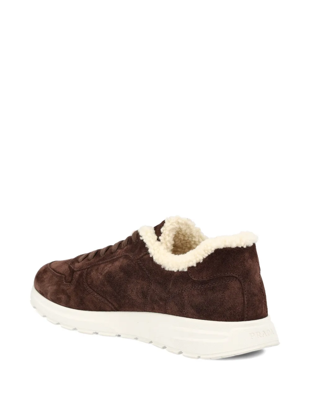 Prada Sneakers met logo Bruin