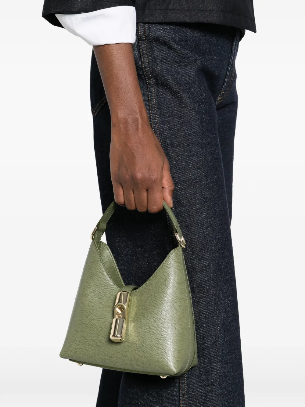  Furla Iride Top Handle Mini Bag - Green 