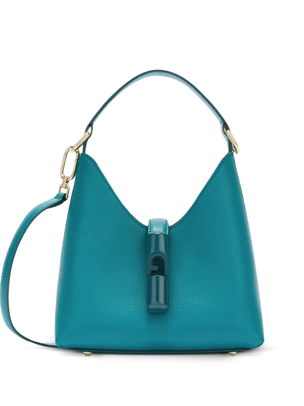 Furla Mini Iride printed trapezoidal tote bag - Blue