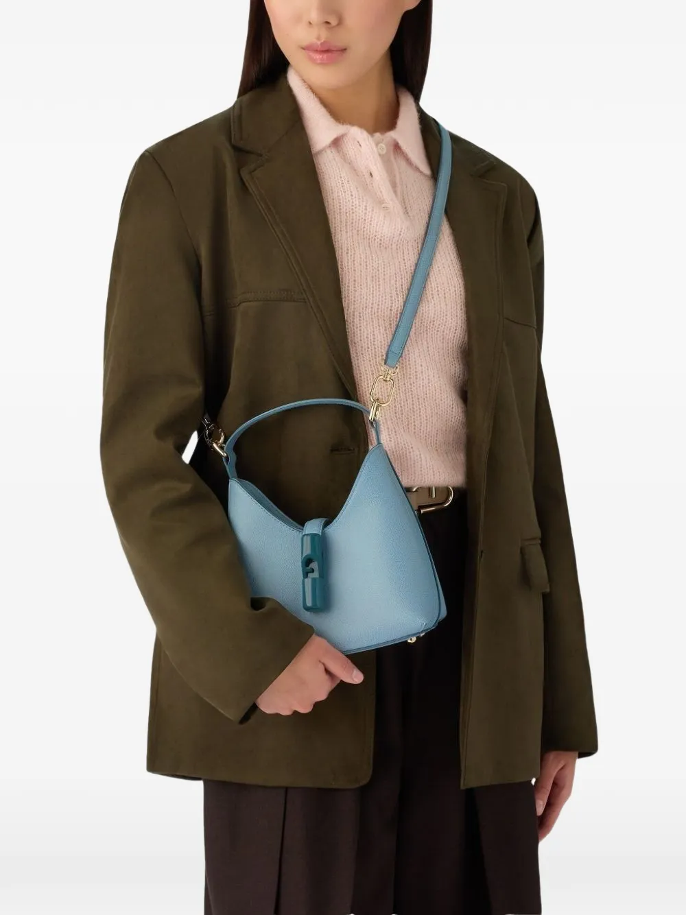  Furla Mini Iridescent Tote Bag - Blue 