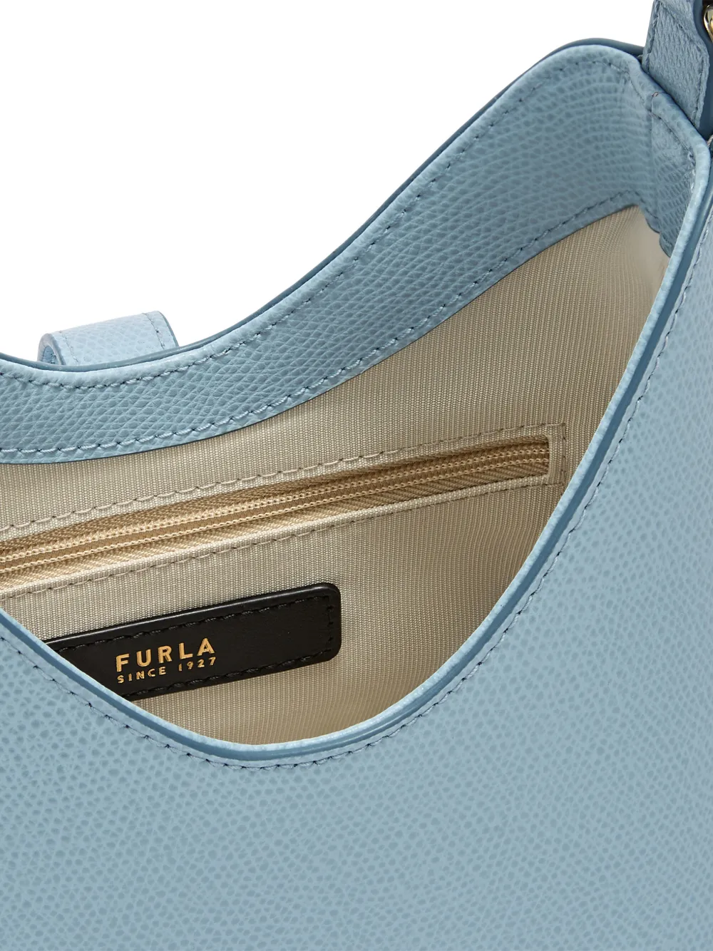 Furla Iride kleine cilindervormige hardware tas met print Blauw