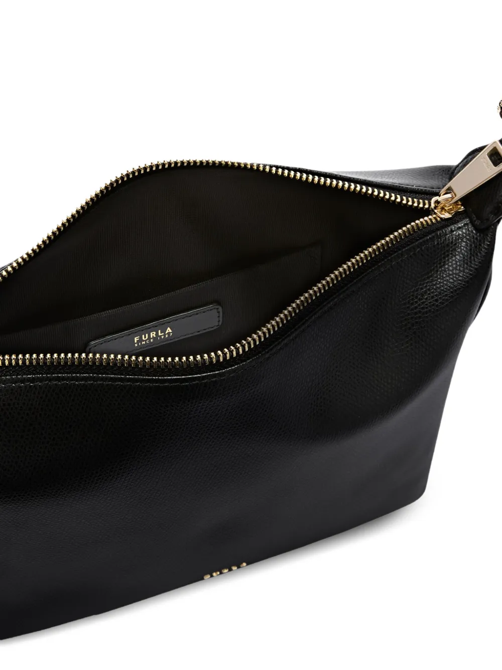 Furla Tonie schoudertas met textuur Zwart