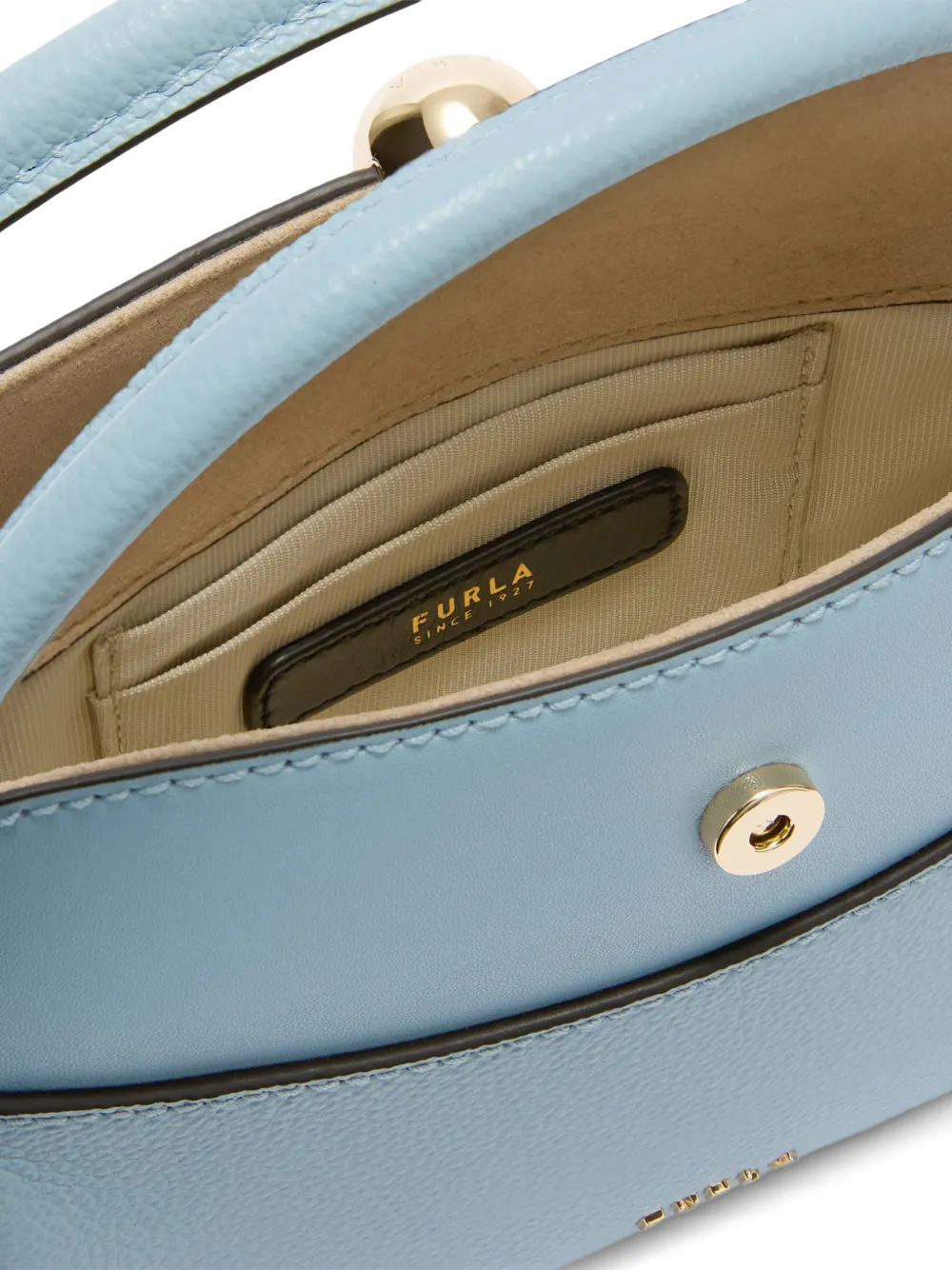 Furla Boston shopper met tubulair bandje Blauw