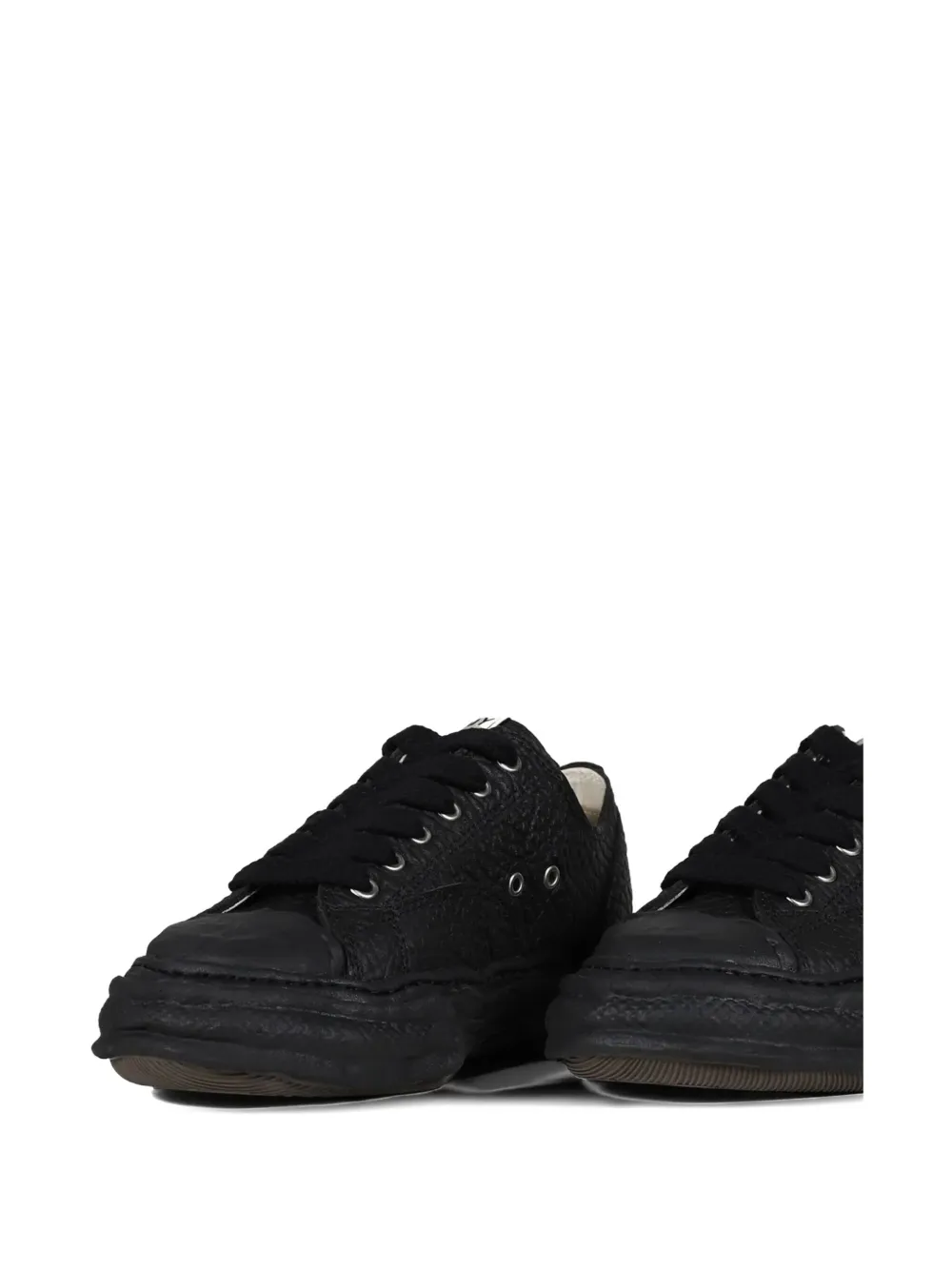 Miharayasuhiro Textured Sneakers In Black
