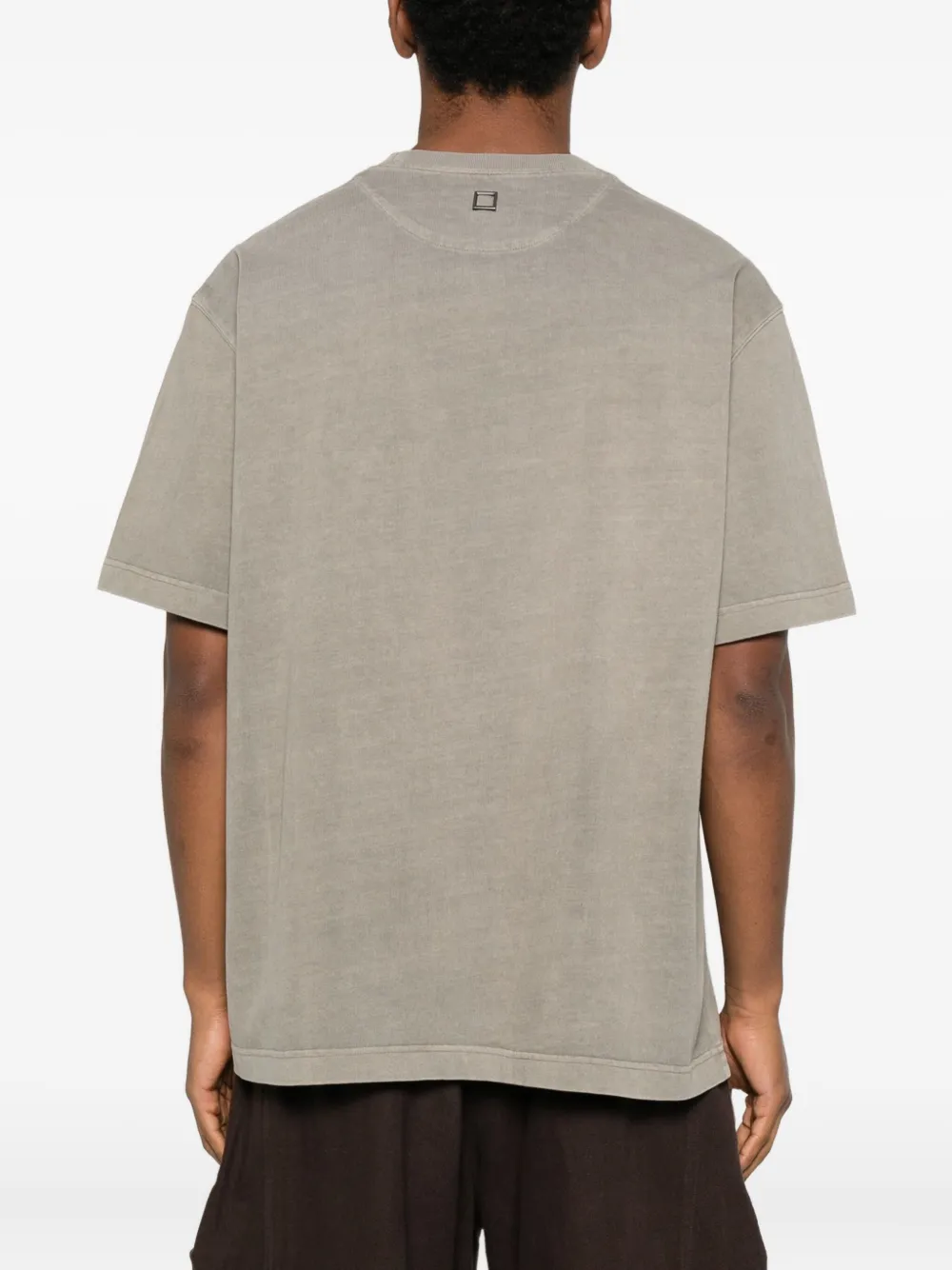 Wooyoungmi T-shirt met borstzak en bloemenprint Beige