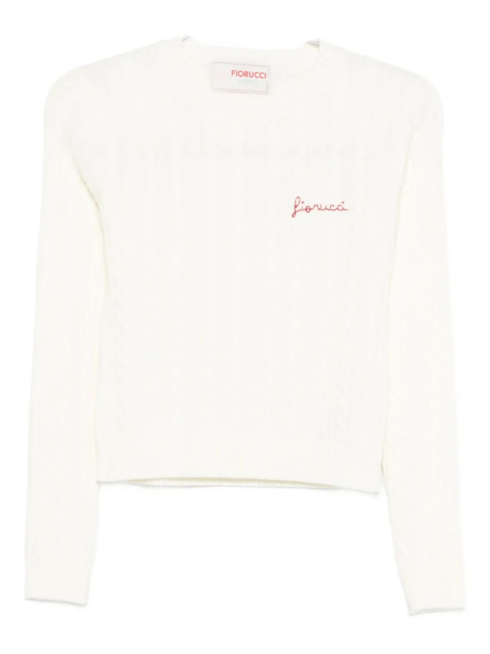 Fiorucci cable-knit sweater - Bianco