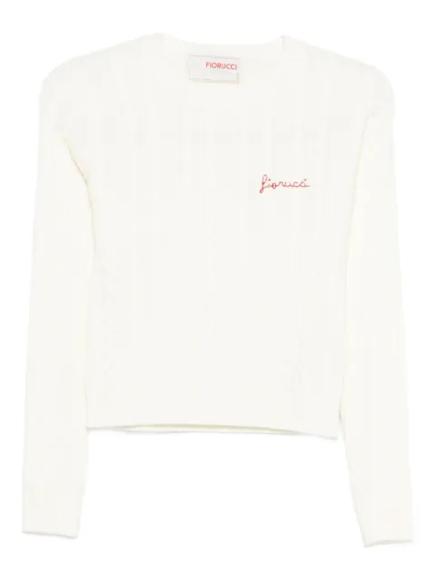 Fiorucci suéter en tejido de ochos