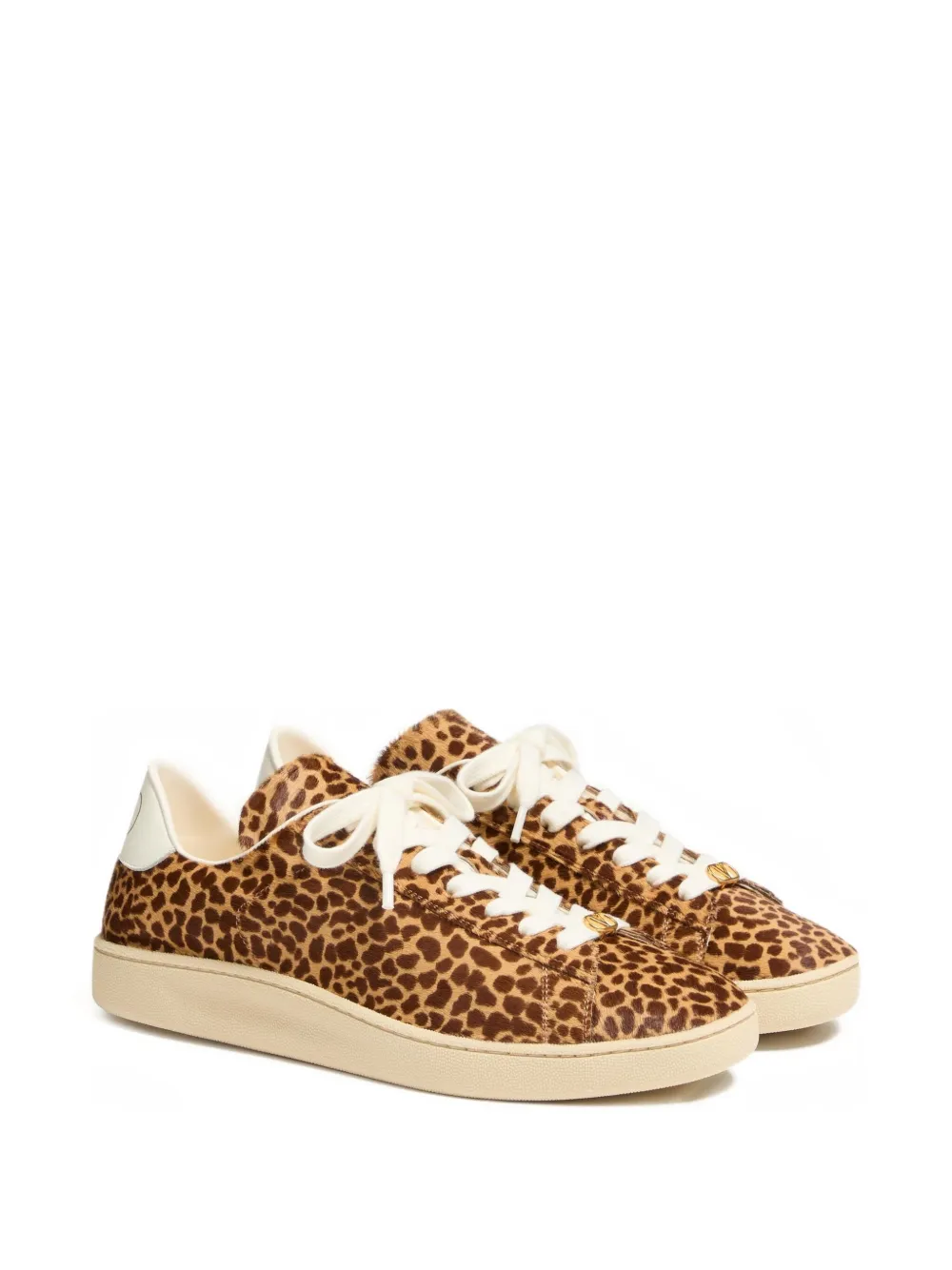 Valentino Garavani Royco sneakers met kalfshaar Bruin