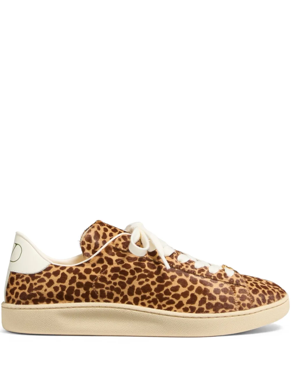 Valentino Garavani Royco sneakers met kalfshaar Bruin