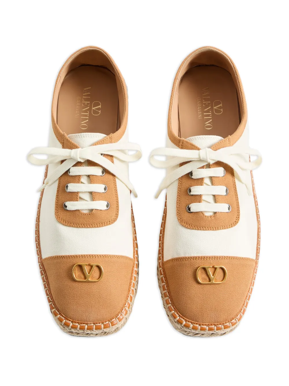 Valentino Garavani VLogo Palm Avenue espadrilles Wit