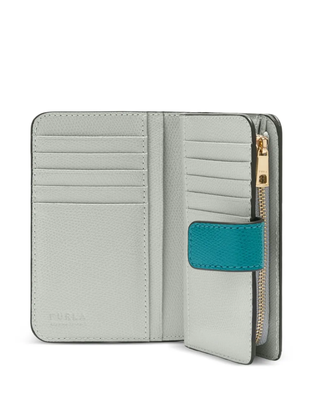 Furla Camelia compacte portemonnee met logodetail Blauw