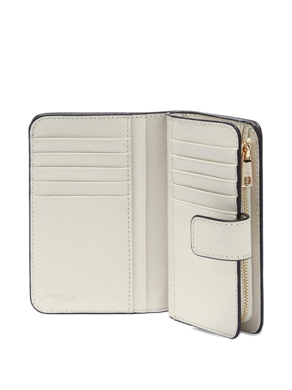  Furla Cartera Compacta Con Logo - Neutro 