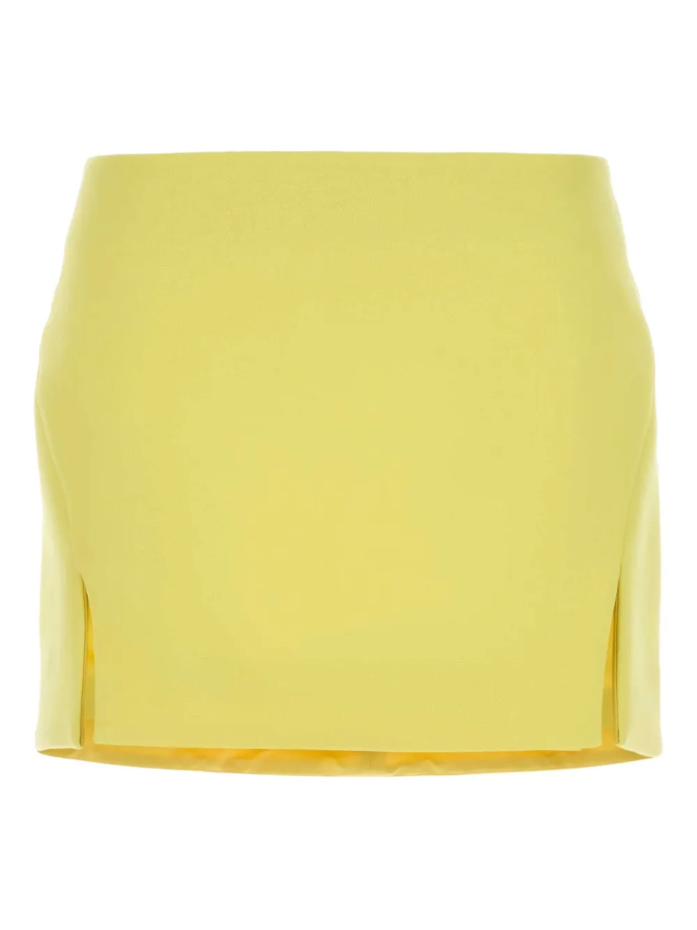 Givenchy High Waist Mini Skirt With Side Slits In Yellow