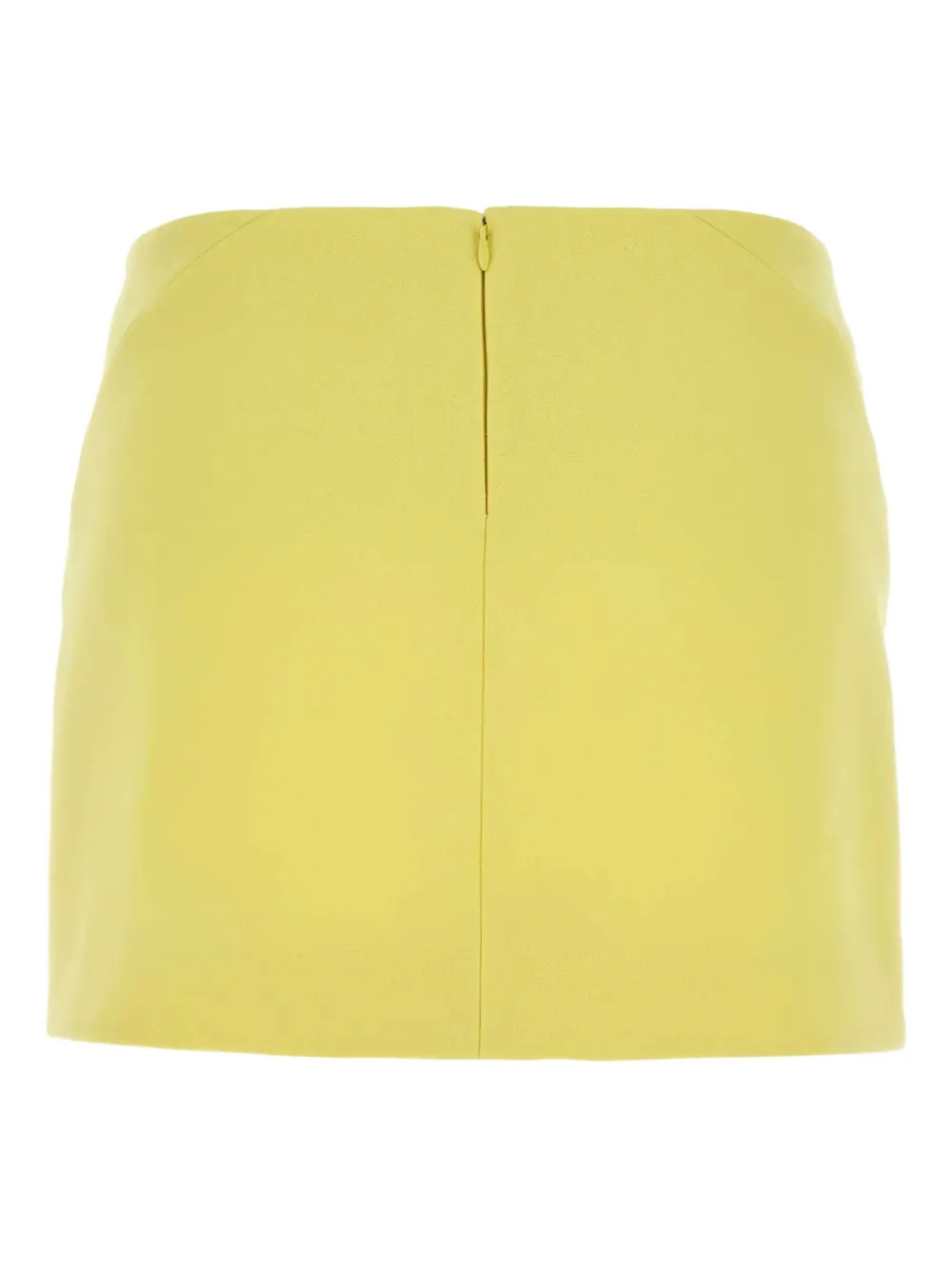 Givenchy High Waist Mini Skirt With Side Slits In Yellow