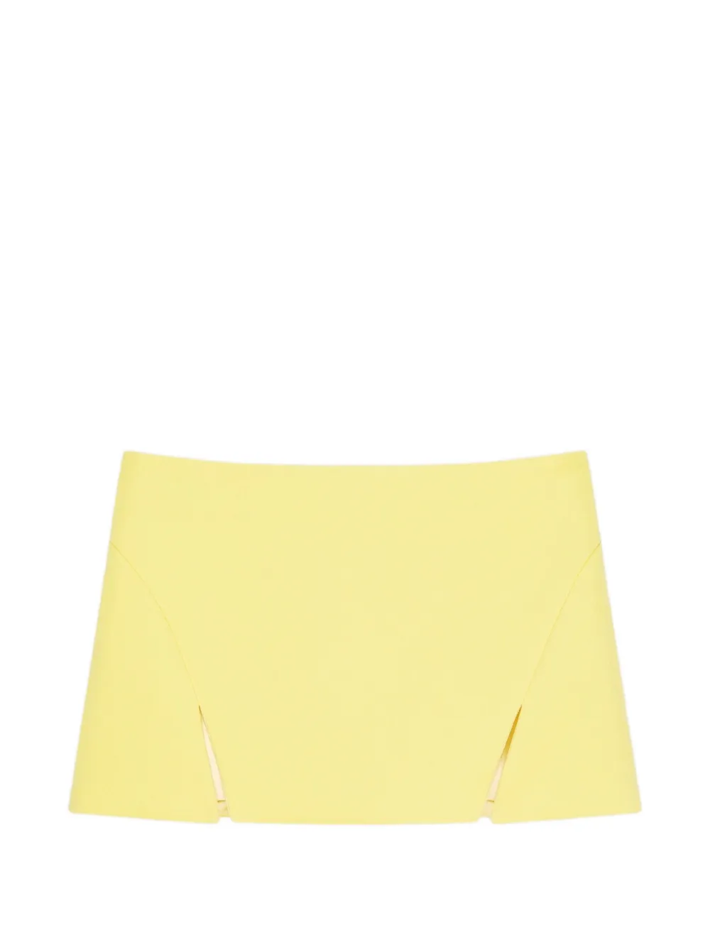 Givenchy Wollen mini-rok met ingesneden details Geel